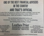 Voted one of the best financial advisers in the country 